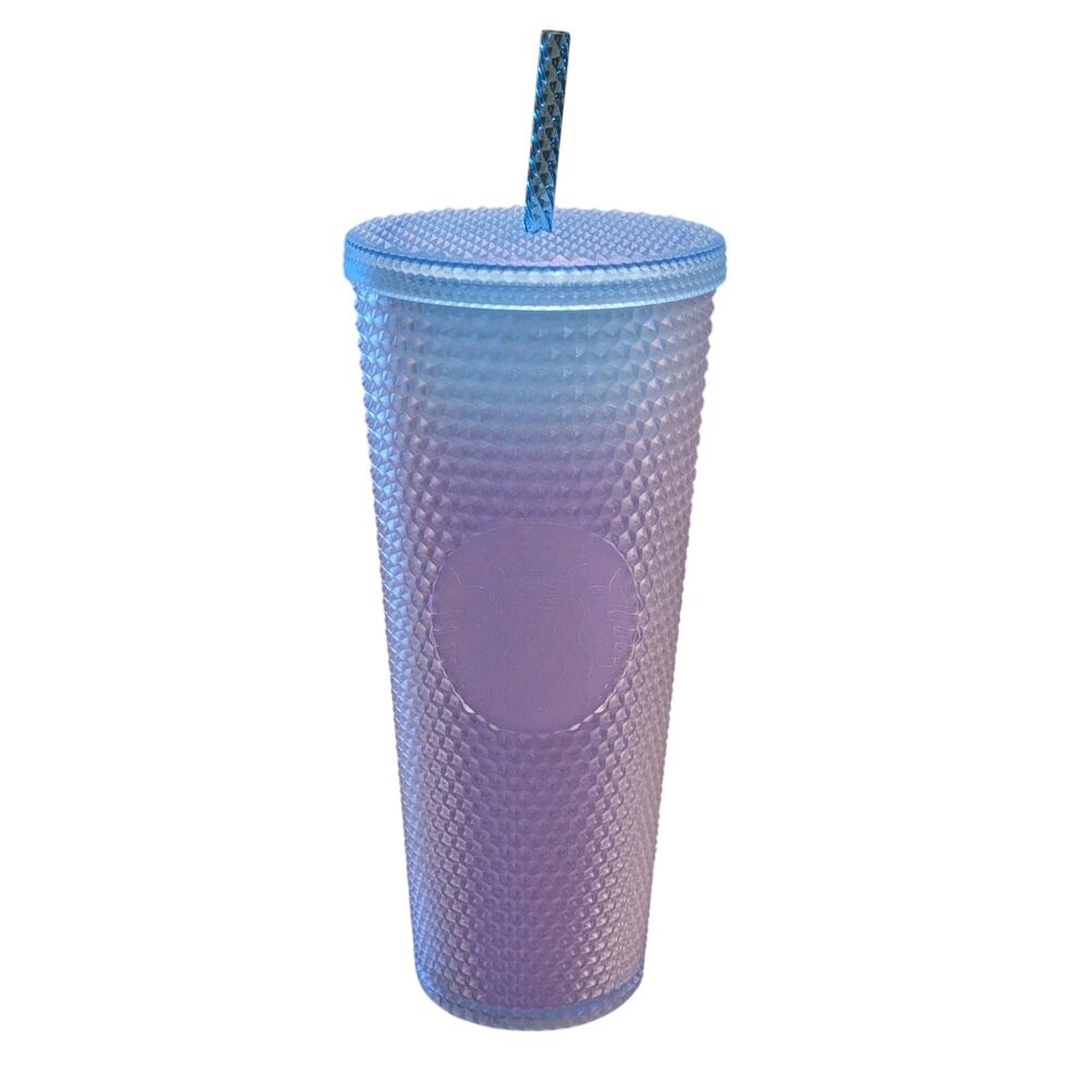 Starbucks 2024 Studded Blue Purple Lilac Ombre Cold Cup Tumbler 24oz Mermaid